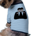 2 Grooms Black Hair Pet Shirt
