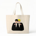 2 Grooms (Blonde and Black Hair) Canvas Bag
