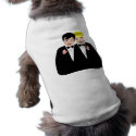 2 Grooms (Blonde and Black Hair) pet clothing