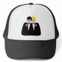 2 Grooms (Blonde and Black Hair) hat