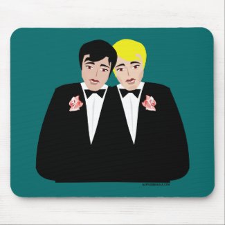 gay wedding mousepad