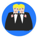 2 Grooms Blonde sticker