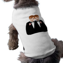 2 Grooms Brown Hair pet clothing
