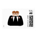 2 Grooms Brown Hair stamp