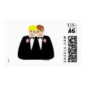 2 Grooms (Brown-Haired and Blonde) stamp