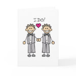 2 Grooms Greeting Cards