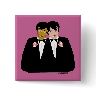 gay groom buttons