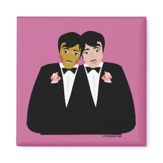2 Grooms (Ethnic and Black-Haired) magnet