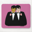 2 Grooms (Ethnic and Black-Haired) mousepad