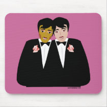 2 Grooms (Ethnic and Black-Haired) mousepads