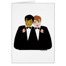 2 Grooms (Ethnic and Brown-Haired) cards