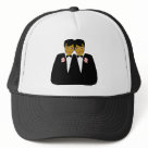 zaz_trucker_hat - Gay wedding t-shirts, stationer and customizable commitment ceremony gifts for the gay marriage of two ethnic grooms getting married. Personalize these gay wedding day gifts by adding your own personalized touch, like the groom's names or wedding date.