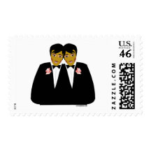 2 Grooms Ethnic Stamp