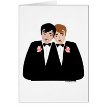 2 Grooms Gay Wedding Cards cards