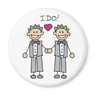 2 Grooms magnet