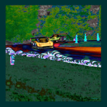 2 GTP Cars Hurtle Around Lime Rock posters