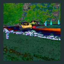 2 GTP Cars Hurtle Around Lime Rock posters