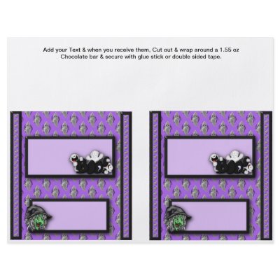 2 Halloween Custom Hersheys Candy Bar Wrappers Flyer by partypizazz
