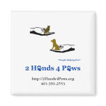 2 Hands 4 Paws Magnet
