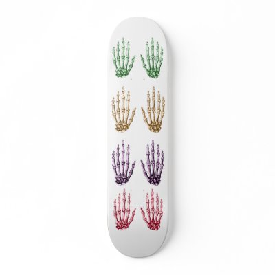 2 Hands Up Green, 2 Hands Up Sepia, 2 Hands Up ... Skate Board Decks by alazon