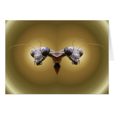 2 head Mantis ~ card by Andy2302