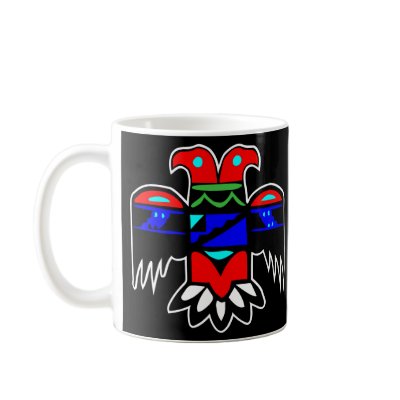 2 Head Thunderbird Black Mugs by WhiteTiger_LLC