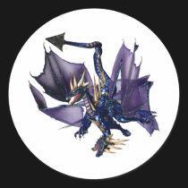 2-Headed Blue Dragon stickers