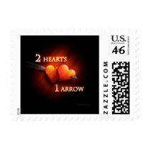2 Hearts 1 Arrow - Postage postage by wierka 2 Hearts 1 Arrow - Postage postage