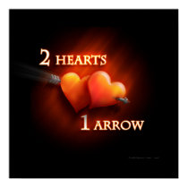 2 hearts & 1 arrow posters by Houk 2 hearts & 1 arrow posters