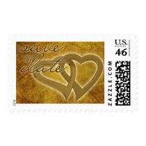 2 Hearts Love Wedding Postage