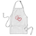 2 hearts one love apron