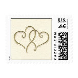2 hearts postage