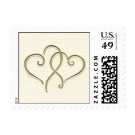 2 hearts stamps