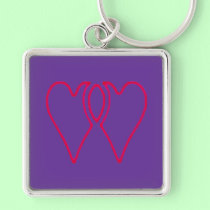 2 Hearts Together The MUSEUM Zazzle Gifts keychains