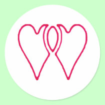 2 Hearts Together The MUSEUM Zazzle Gifts stickers