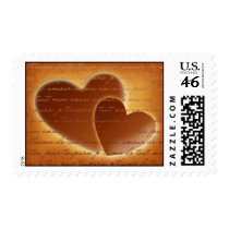 2 Hearts Wedding Postage