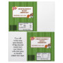 2 Hershey's Large Bar Wrapper All-Star Green Full Color Flyer