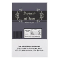 2 Hershey's Large Bar Wrapper Black Tie Affair