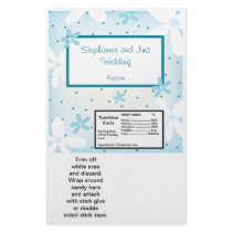 2 Hershey's Large Bar Wrapper Blue Daisies Flyer