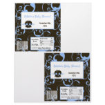 2 Hershey's Large Bar Wrapper Boy Blue Punk Skull Custom Flyer