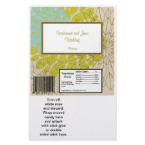 2 Hershey's Large Bar Wrapper Floral Burst Flyer
