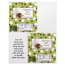 2 Hershey's Large Bar Wrapper Forest Friends Personalized Flyer
