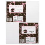 2 Hershey's Large Bar Wrapper Girly Pink Punk Skul Flyer