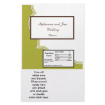 2 Hershey's Large Bar Wrapper Green and Brown Flyer Design