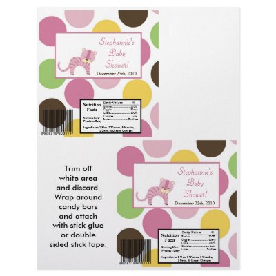 2 Hershey's Large Bar Wrapper Jungle Queen Tiger Flyer by AnnLeeDesigns