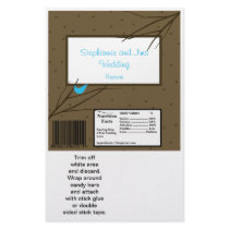 2 Hershey's Large Bar Wrapper Love Birds