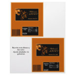 2 Hershey's Large Bar Wrapper Mis XV Orange flyers