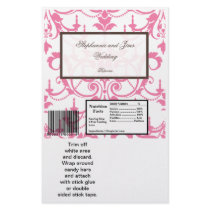 2 Hershey's Large Bar Wrapper Pink Chandelier Flyers