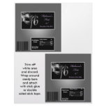 2 Hershey's Large Bar Wrapper Sweet 16 Silver Flyer