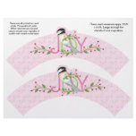2 Holiday JOY Custom Cupcake Wrappers Christmas flyers